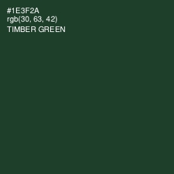 #1E3F2A - Timber Green Color Image