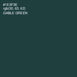 #1E3F3E - Gable Green Color Image
