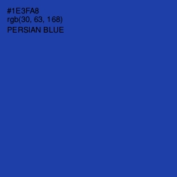 #1E3FA8 - Persian Blue Color Image