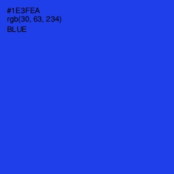 #1E3FEA - Blue Color Image