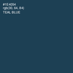 #1E4054 - Teal Blue Color Image