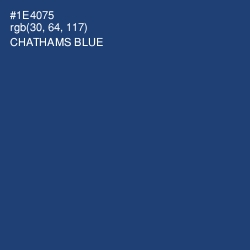 #1E4075 - Chathams Blue Color Image