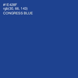#1E428F - Congress Blue Color Image