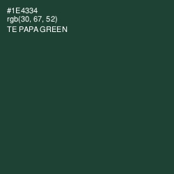 #1E4334 - Te Papa Green Color Image