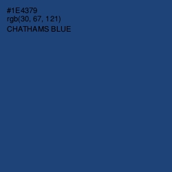 #1E4379 - Chathams Blue Color Image