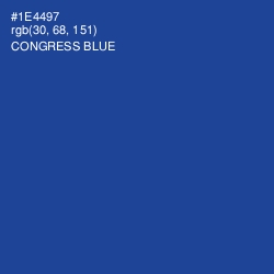#1E4497 - Congress Blue Color Image