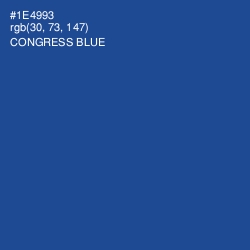 #1E4993 - Congress Blue Color Image