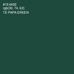 #1E4A3E - Te Papa Green Color Image