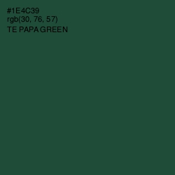 #1E4C39 - Te Papa Green Color Image