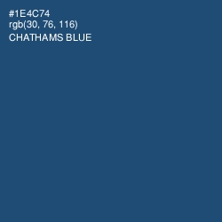 #1E4C74 - Chathams Blue Color Image