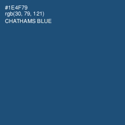 #1E4F79 - Chathams Blue Color Image