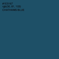 #1E5167 - Chathams Blue Color Image