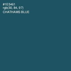 #1E5461 - Chathams Blue Color Image