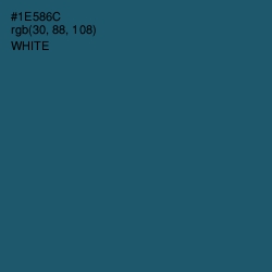 #1E586C - Chathams Blue Color Image