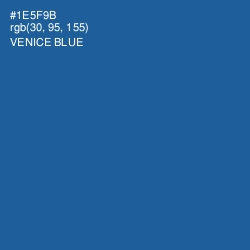 #1E5F9B - Venice Blue Color Image
