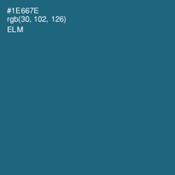 #1E667E - Elm Color Image
