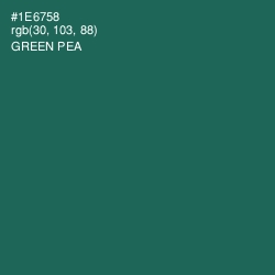 #1E6758 - Green Pea Color Image