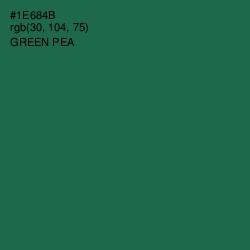 #1E684B - Green Pea Color Image