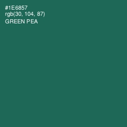 #1E6857 - Green Pea Color Image
