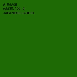 #1E6A05 - Japanese Laurel Color Image