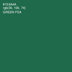 #1E6A4A - Green Pea Color Image