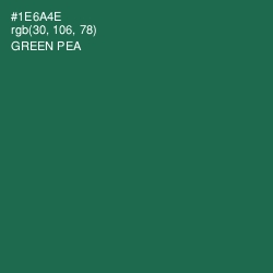 #1E6A4E - Green Pea Color Image
