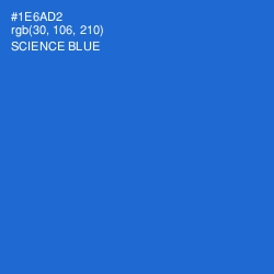 #1E6AD2 - Science Blue Color Image