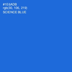 #1E6ADB - Science Blue Color Image