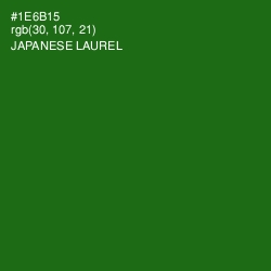 #1E6B15 - Japanese Laurel Color Image