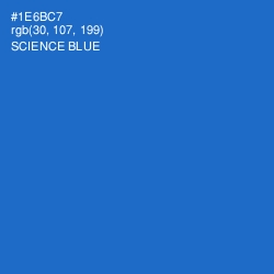 #1E6BC7 - Science Blue Color Image