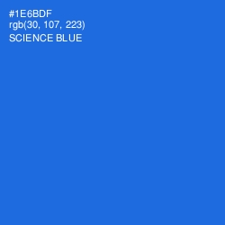 #1E6BDF - Science Blue Color Image