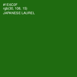 #1E6C0F - Japanese Laurel Color Image