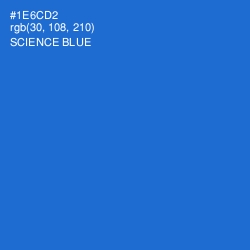 #1E6CD2 - Science Blue Color Image