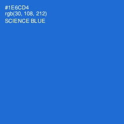 #1E6CD4 - Science Blue Color Image