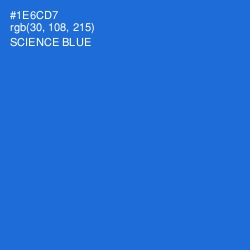 #1E6CD7 - Science Blue Color Image