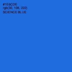 #1E6CDE - Science Blue Color Image