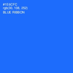 #1E6CFC - Blue Ribbon Color Image