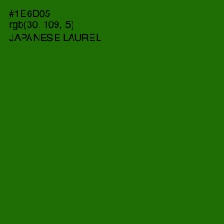 #1E6D05 - Japanese Laurel Color Image