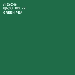#1E6D48 - Green Pea Color Image
