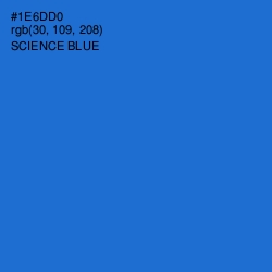 #1E6DD0 - Science Blue Color Image