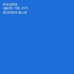 #1E6DD9 - Science Blue Color Image