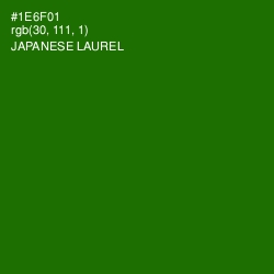 #1E6F01 - Japanese Laurel Color Image