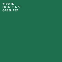 #1E6F4D - Green Pea Color Image