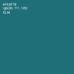 #1E6F78 - Elm Color Image