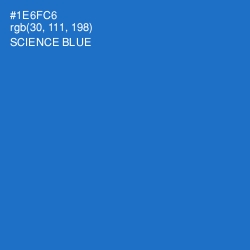 #1E6FC6 - Science Blue Color Image