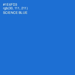 #1E6FD3 - Science Blue Color Image