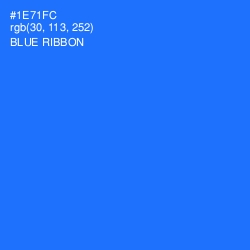 #1E71FC - Blue Ribbon Color Image