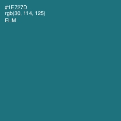 #1E727D - Elm Color Image