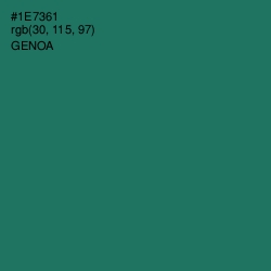 #1E7361 - Genoa Color Image