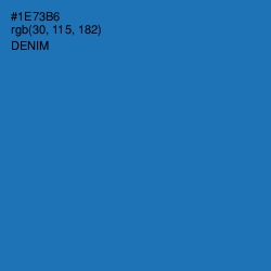 #1E73B6 - Denim Color Image